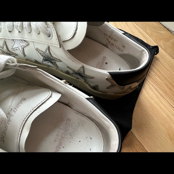 Saint Laurent Leather Sneakers (USED) - Picture 9 of 11